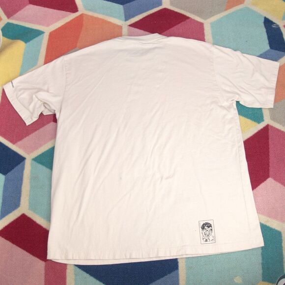Uniqlo‎ X DC Comics Basquiat Shirt LARGE Beige Joker Warner Brothers - Picture 6 of 6